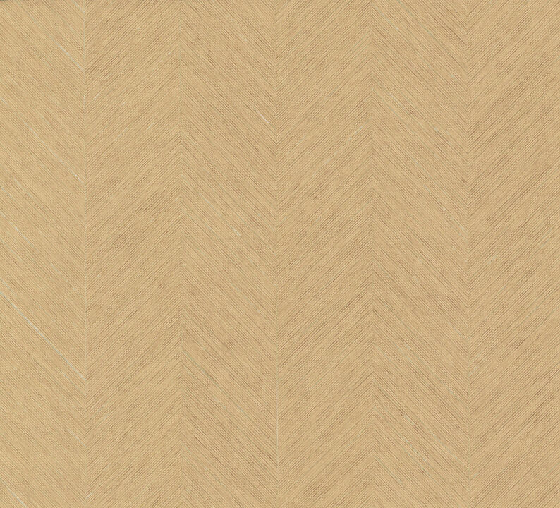 Chevron Beige Metallic Wallpaper