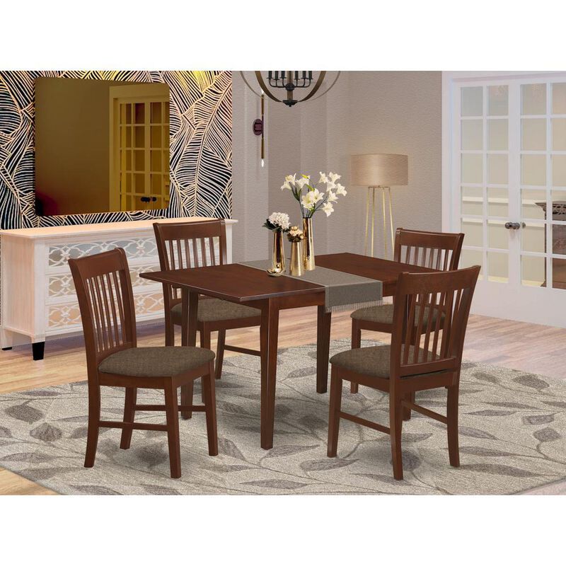 5 PC dinette set for small spaces - small Table with 4 Dining Chairs