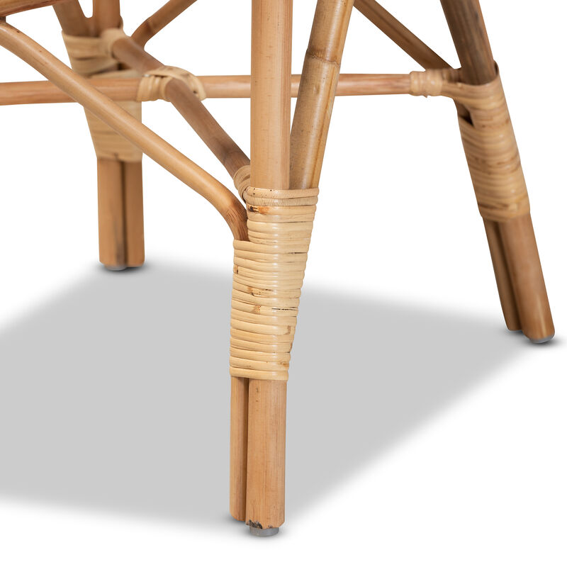 Baxton Studio Sheraton Modern and Contemporary Natural Finished Rattan Dining Chair