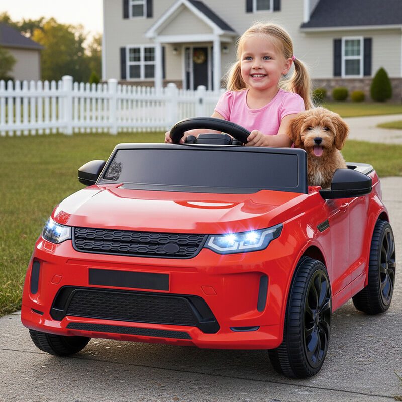 12V Kids Ride On Car with Remote Control, LED Lights, Music and Safety Belt image number 1