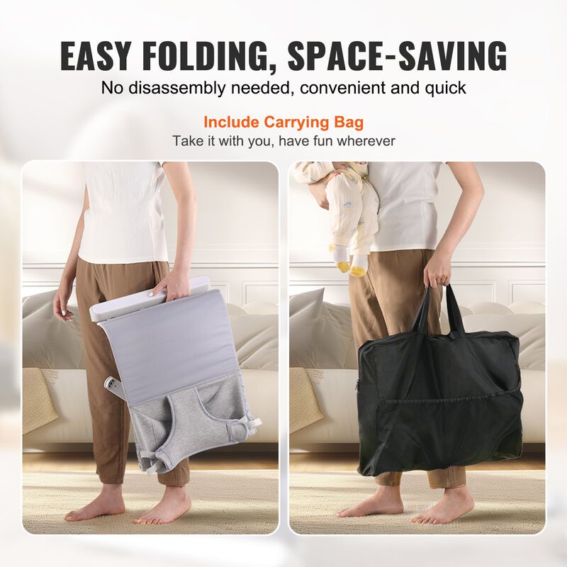 Baby Bouncer Folding Bouncer Seat Chair for Babies 0-9 Months with Toy Bar