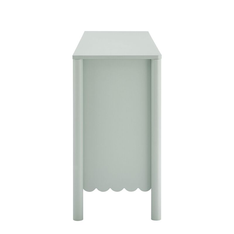 Modway Emmeline 4-Door Scalloped Sideboard in Sage image number 6