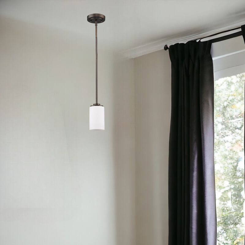 Hivvago Bronze Frosted Glass Hanging Light