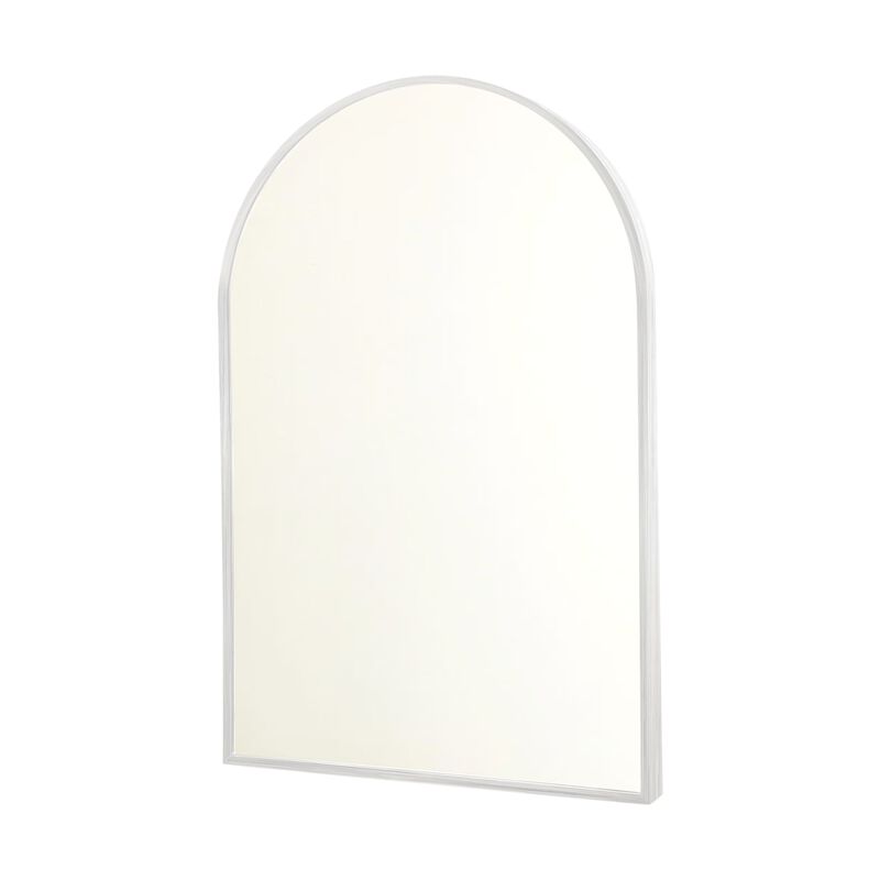 HomeRoots Set of Two Silver Metal Arch Framed Accent Mirrors image number 0