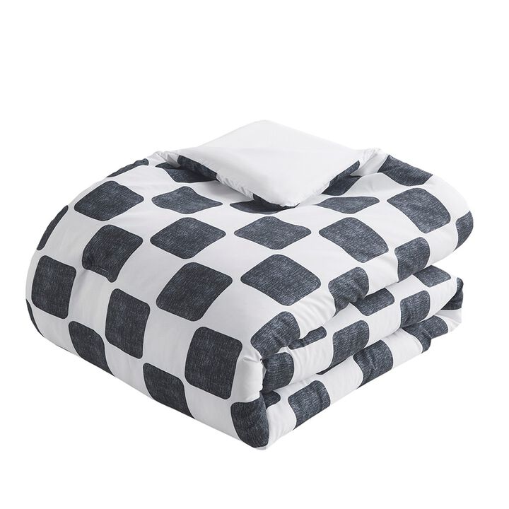 Gracie Mills Mariana Checkered Comforter Set