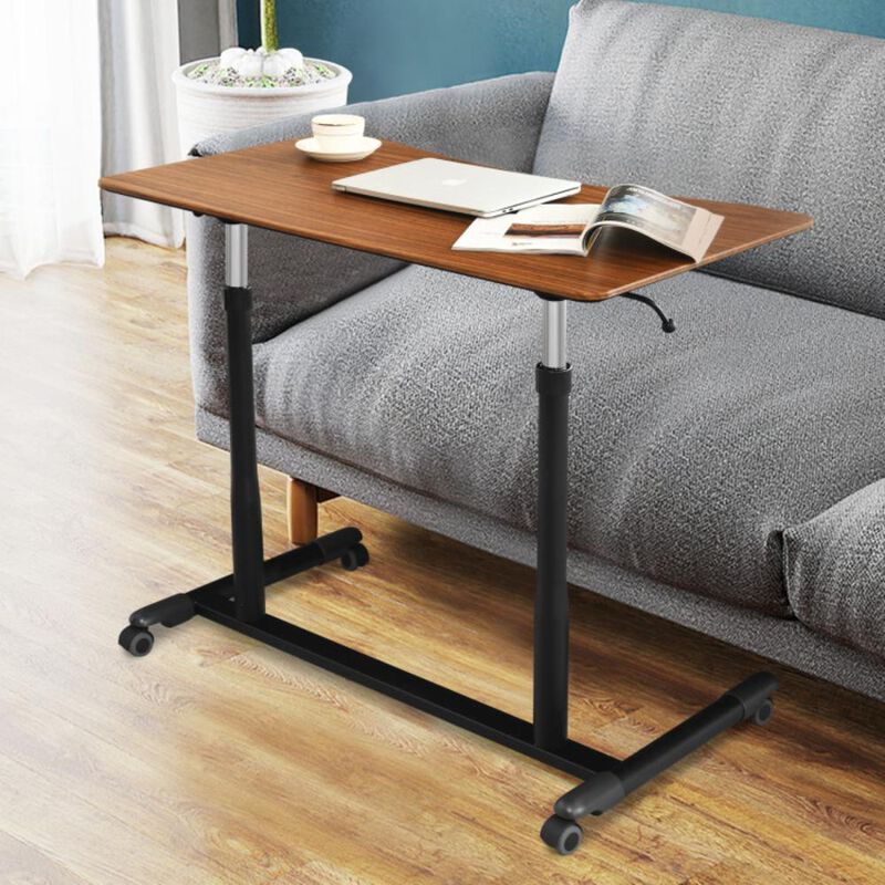 Hivvago Height Adjustable Computer Desk Sit to Stand Rolling Notebook Table