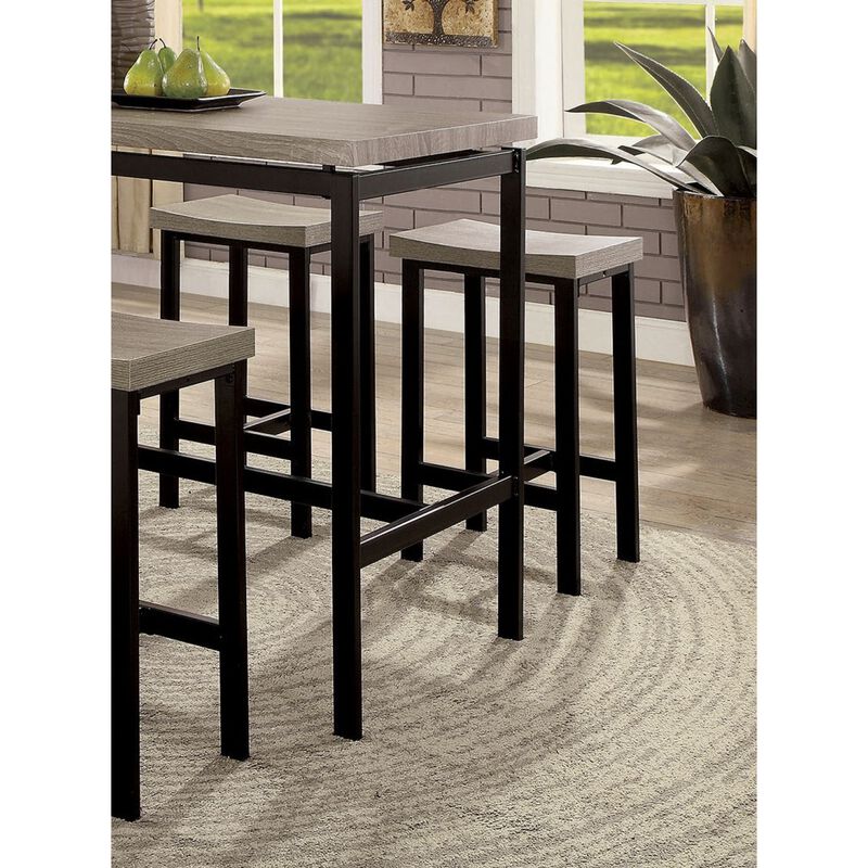 Streamdale 5 Piece Two Tone Counter Height Dining Table Set image number 3