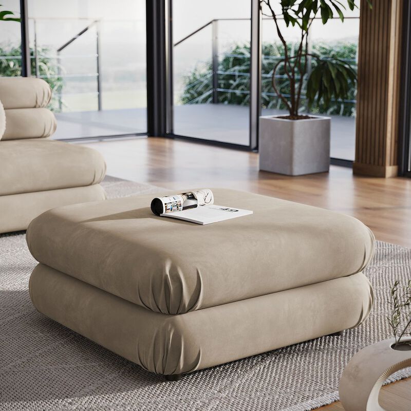 Jubilee Modular Performance Velvet Ottoman image number 6