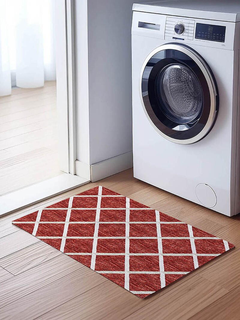 York YO1 Red 20" x 30" Rug