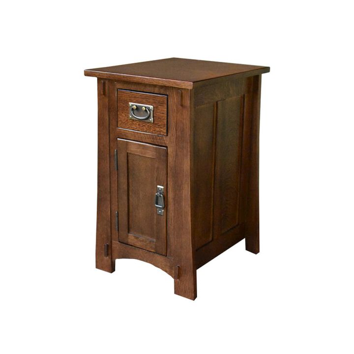 Crafters and Weavers Mission Tapered Leg Narrow Nightstand - Michael's Cherry
