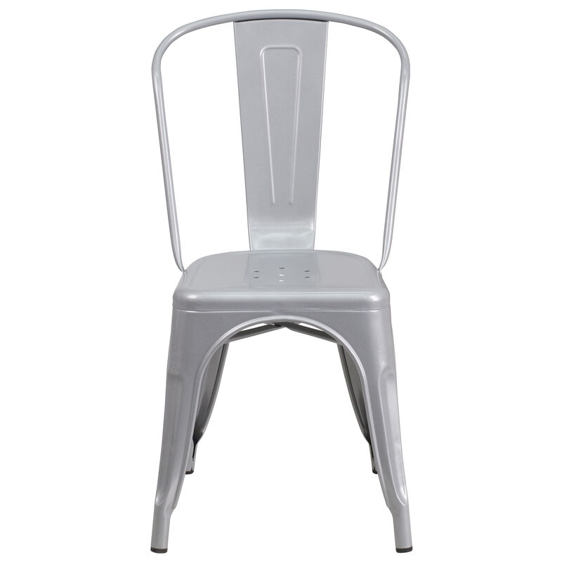 Metal Colorful Restaurant Chairs image number 9