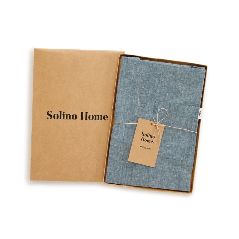 Solino Home 100% Pure Linen Apron - Kitchen Linen image number 2