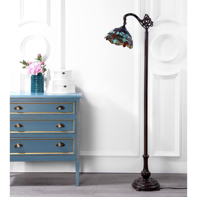Dragonfly Arched LED Floor Lamp