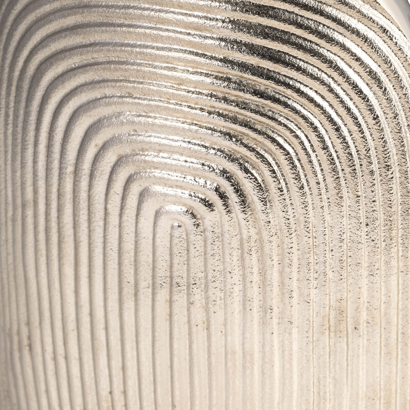 Metal, 11" Arch Vase, Silver image number 4