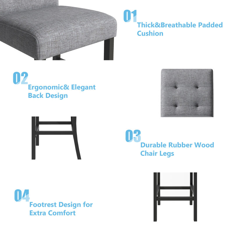 Streamdale 5-Piece Counter Height Dining Set image number 2