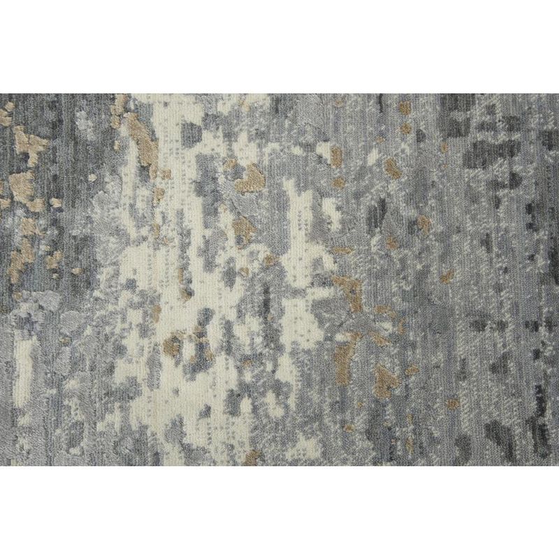 Hybrid Cut Pile Wool/ Tencel Rug, 5' x 8'