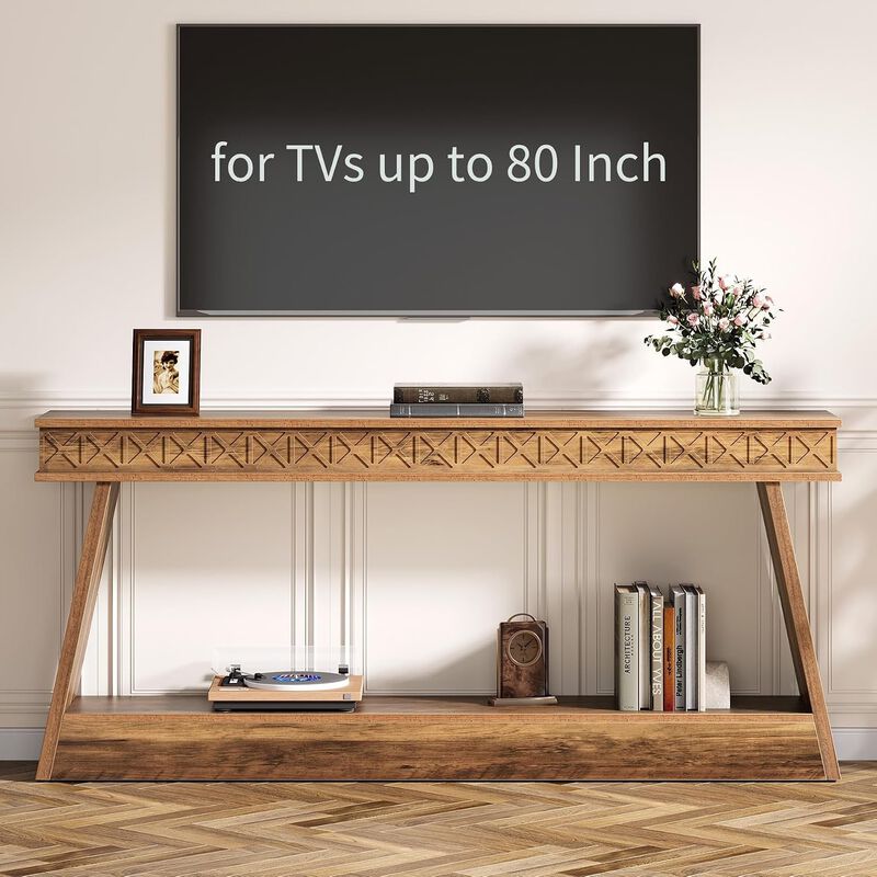 Tribesigns Farmhouse Wood Console Table image number 7
