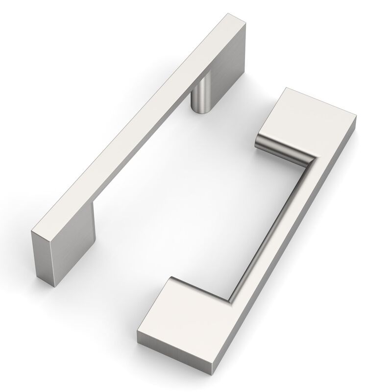 FILTA 10 Pack 3 Inch(76mm) Hole Centers Brushed Nickel Cabinet Pulls,Stylish Satin Nickel Cabinet Pulls Zinc Alloy Cabinet Hardw