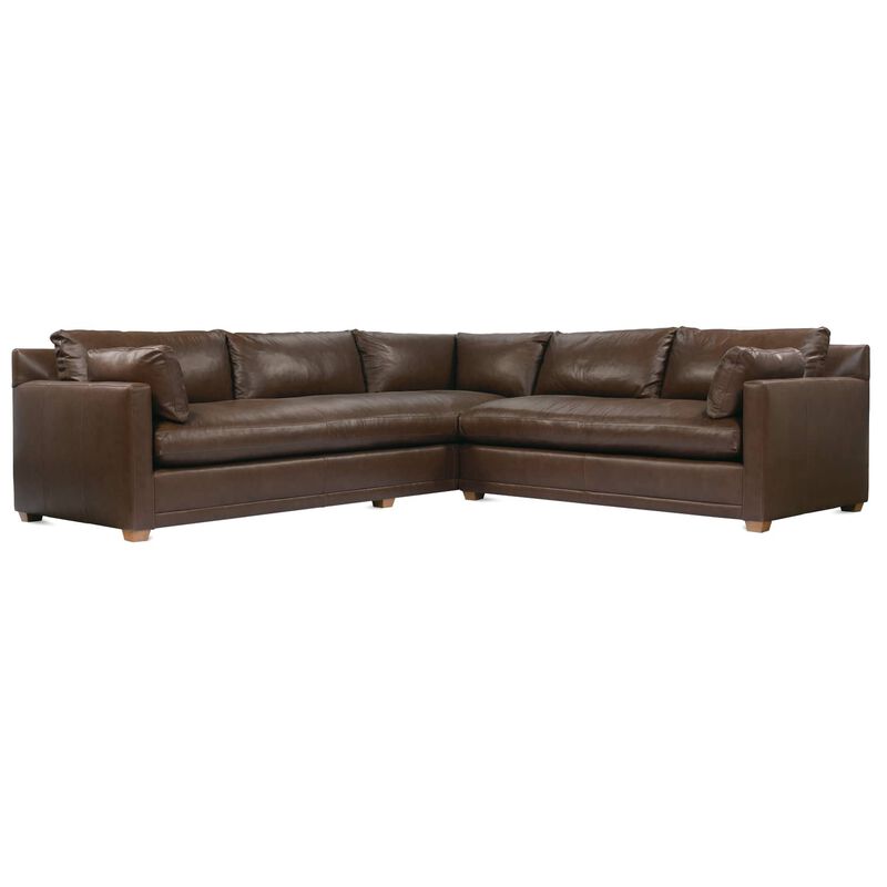 Sylvie 2-PC Leather Sectional