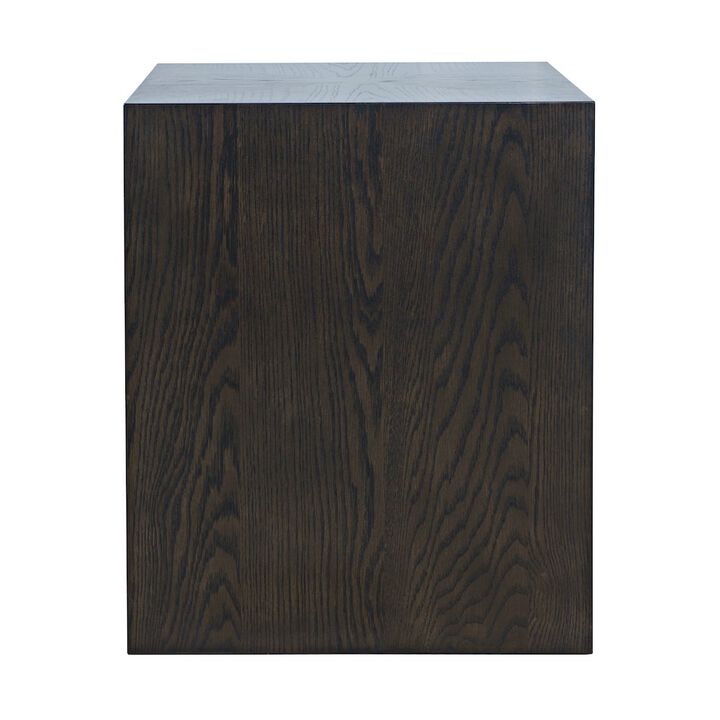 Jofran Laurel Creek Modern Contemporary Square Block Pedestal End Table