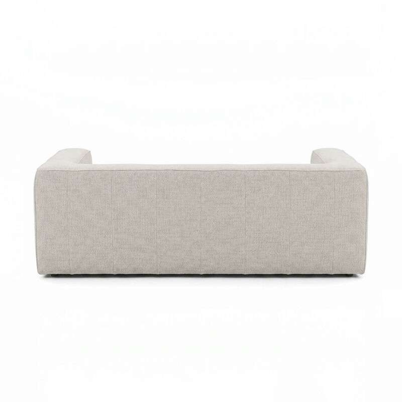 Aurora Pebble Beige Heavy Basketweave Sofa image number 3