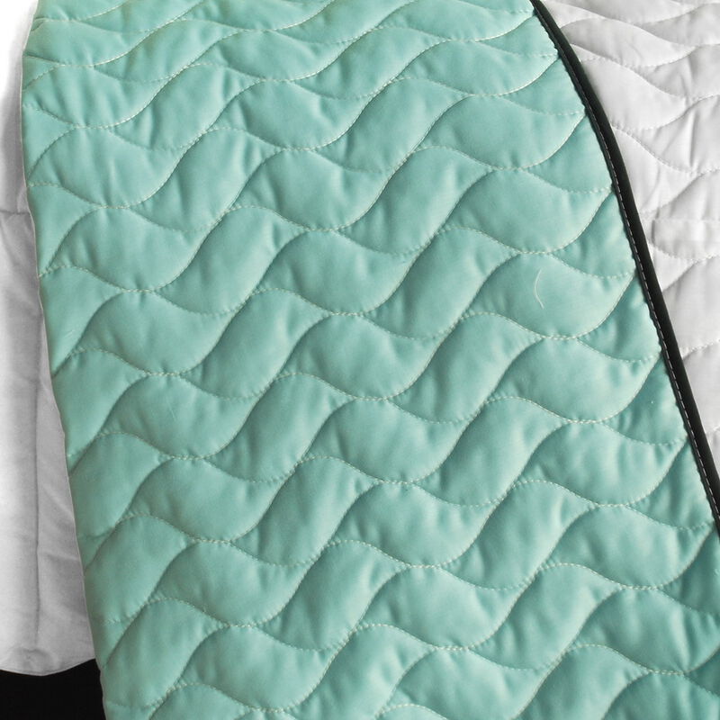 Vermicelli Quilted Geometric Quilt Set Tetris C Style for Full Beds image number 3