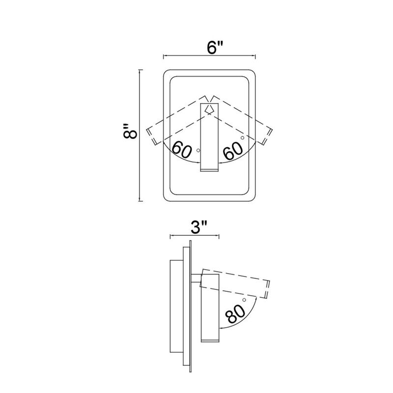 CWI Lighting Private I LED Sconce With Matte White Finish