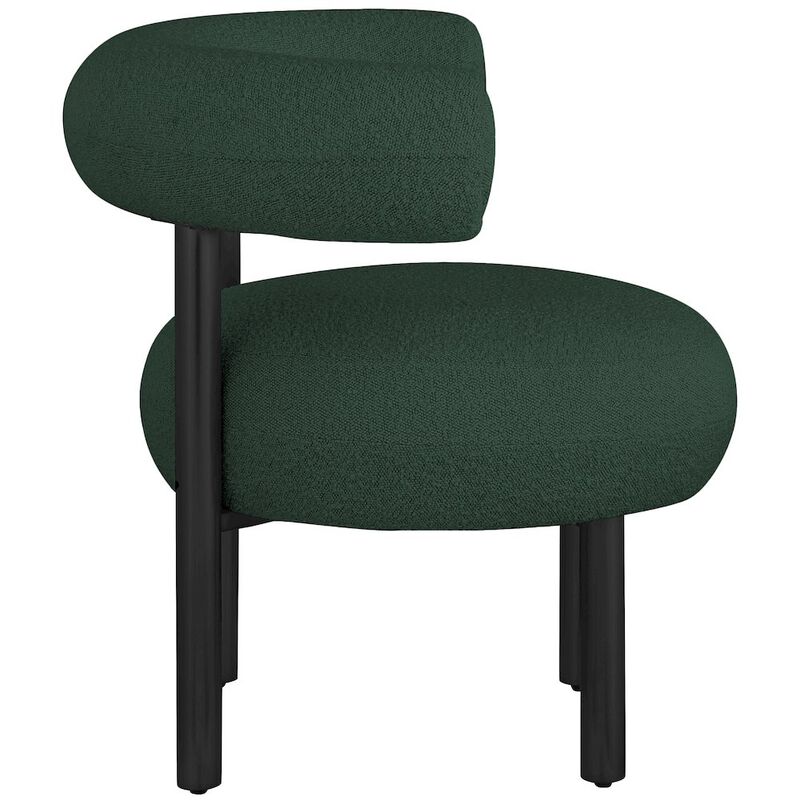 Meridian Furniture Bordeaux Green Boucle Fabric Accent Chair