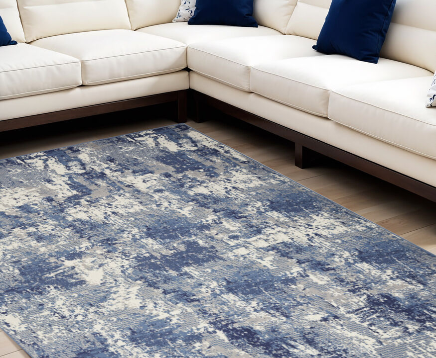 HomeRoots Abstract Power Loom Area Rug