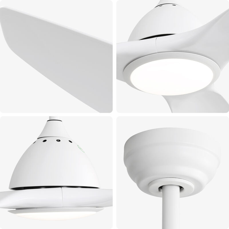ELEMENT ACE 52 Inch Modern Ceiling Fan with Energy-Efficient DC Motor and Adjustable LED Lighting image number 4