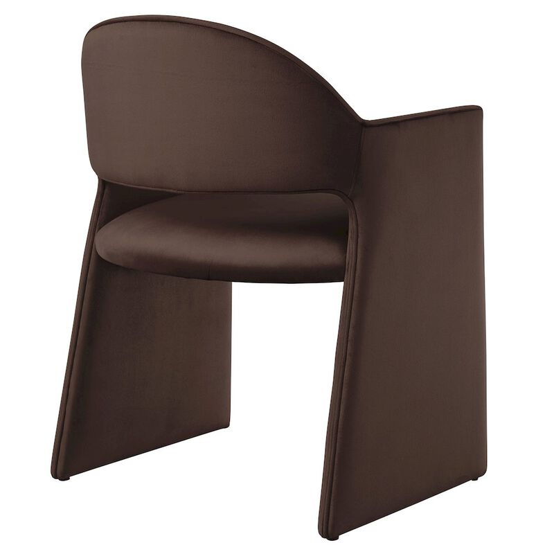 Talia Performance Velvet Dining Armchair image number 4