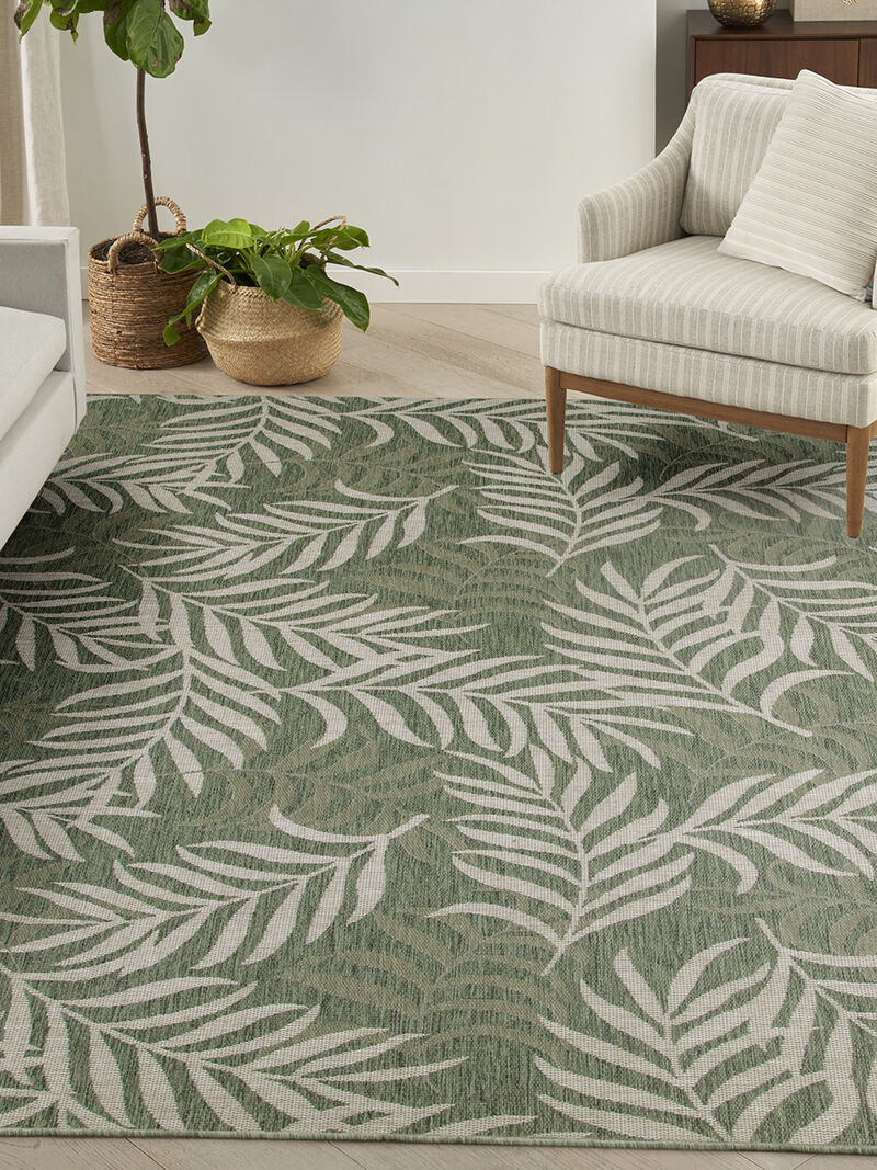 Garden Oasis GOA01 Green/Ivory 9' x 12' Rug