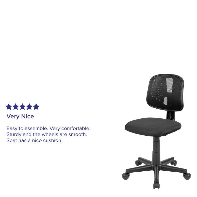 Flash Fundamentals Mid-Back Mesh Swivel Task Office Chair with Pivot Back image number 2