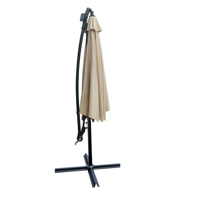 Streamdale 10FT Solar-Powered LED Outdoor Patio Umbrella - Waterproof & Lighted