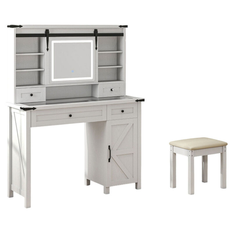 Elegant Dressing Table / Makeup Table with Storage for Bedroom or Vanity