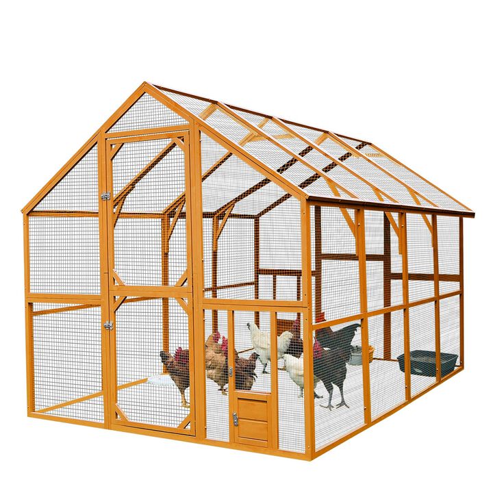 Mondawe Large Outdoor Catio With Convenient feeding,Waterproof Roof & 56.54ft² Play Space For Pets