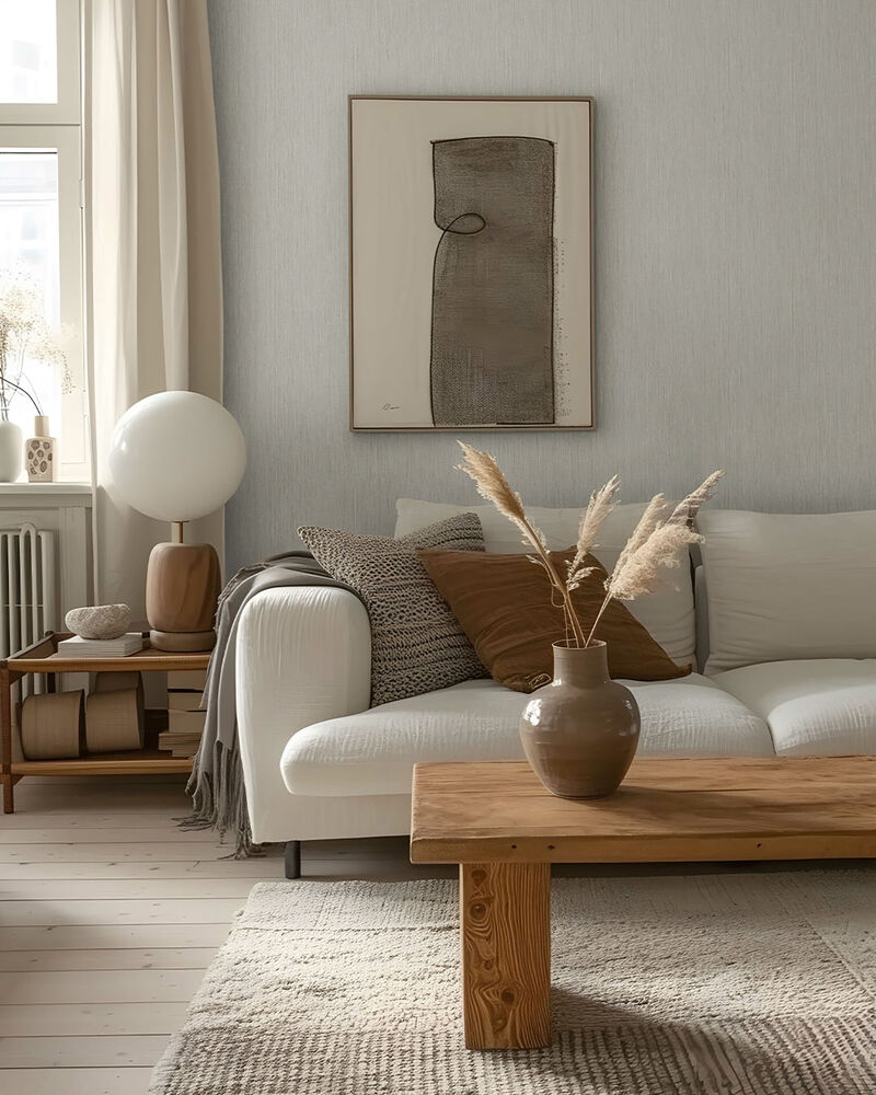 Midolin Sandsten Light Grey Texture Wallpaper image number 1