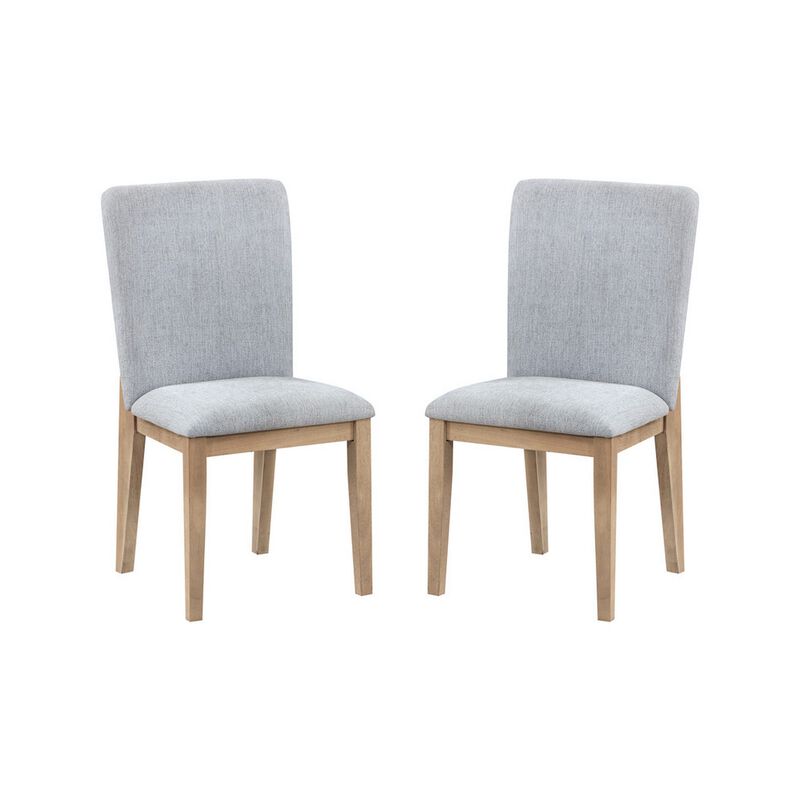 Emi 5 Piece Dining Table and Chairs Set, Round, Pedestal Base, Oak Brown - Benzara