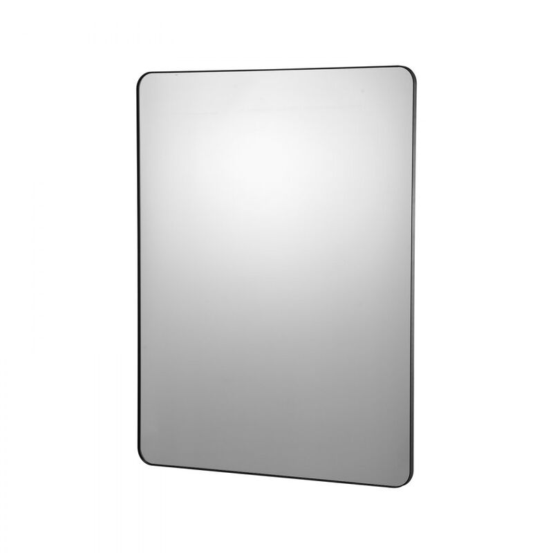 Wall-Mounted Square Mirror with Durable Aluminum Frame for Bedroom or Hallway