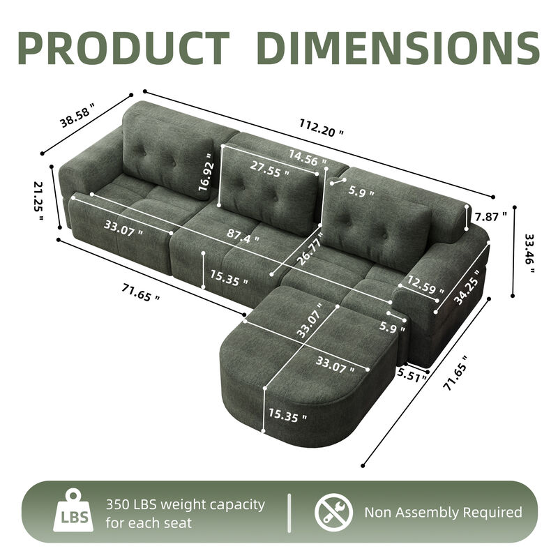 Scemki Modular Sectional Sofa image number 9