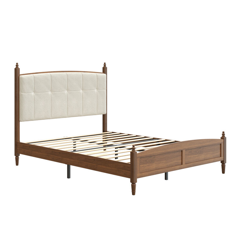 Schig Bed Frame Soft Padded Headboard image number 0