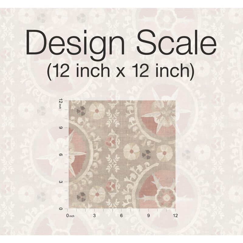 Fleurus Light Pink Wallpaper (Double Roll) image number 4