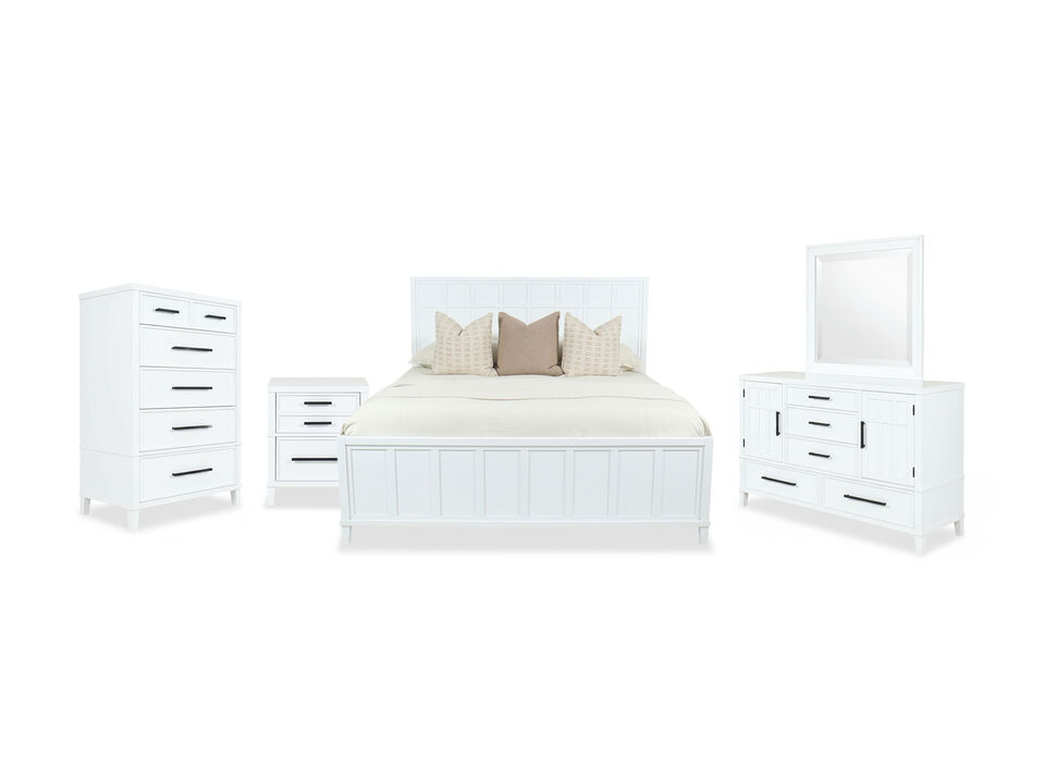 Hudson White Full 5-piece Bedroom Set