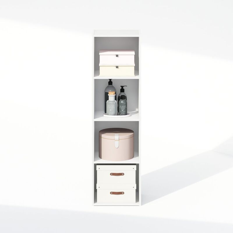 Reed 4-Tier Open Shelf Multipurpose Closet & Clothing Storage, Storage Organizer