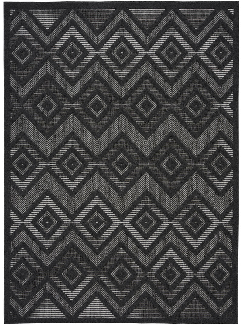 Versatile NRV01 Charcoal/Black 4' x 6' Rug