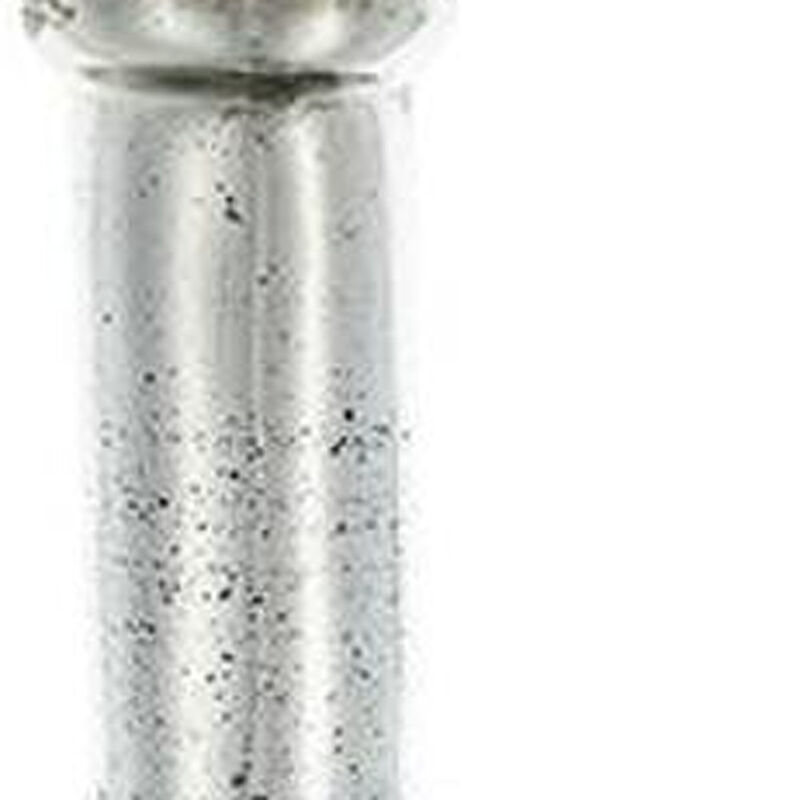 HomeRoots 30" Antiqued Silver Floral Glass Bottle Table Vase image number 2
