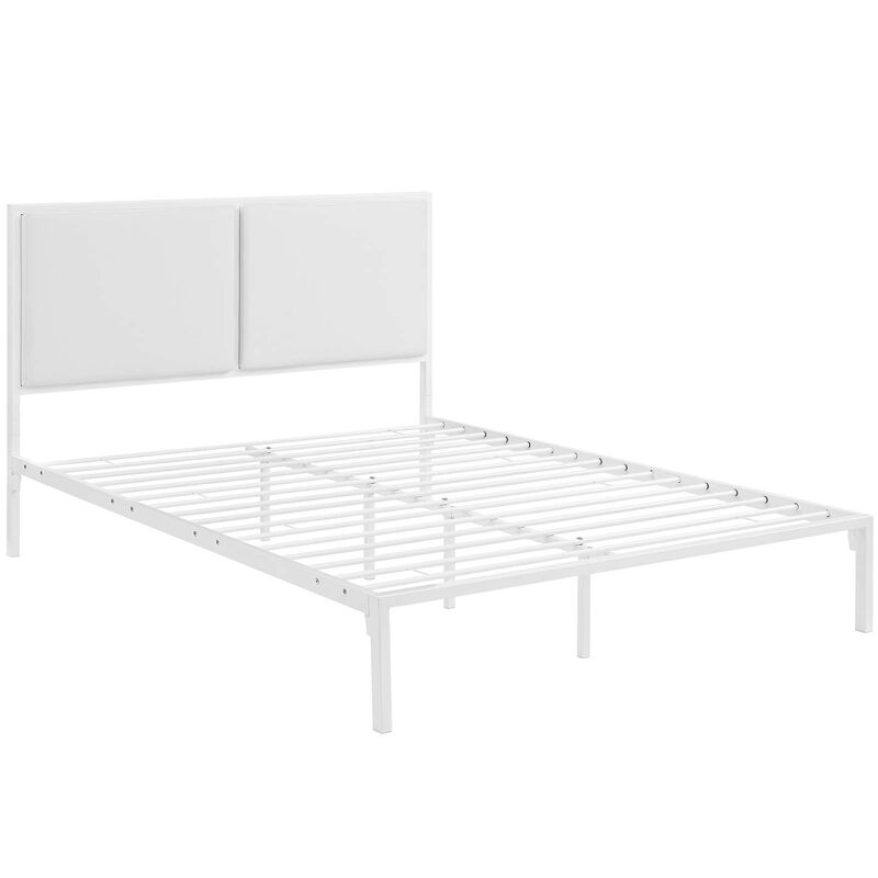 Modway - Della King Vinyl Bed White image number 2