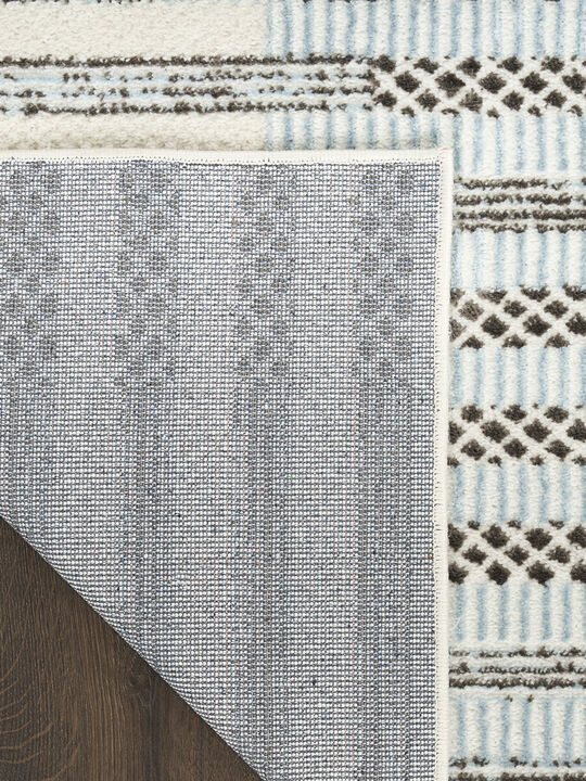 Nordic NRC15 Ivory/Blue 4' x 6' Rug