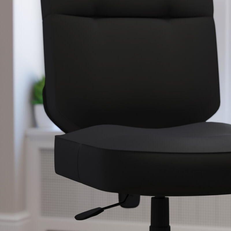 HERCULES Series Big & Tall 400 lb. Rated Black Fabric Executive Swivel Ergonomic Office Chair with Rectangular Back