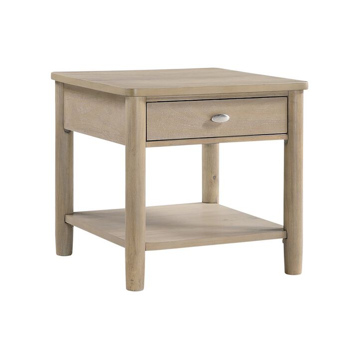 Lexicon Myrna Asian Hardwood End Table in Natural